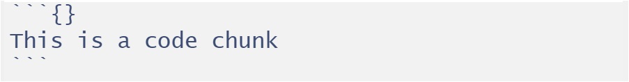 Non-executable code chunk.